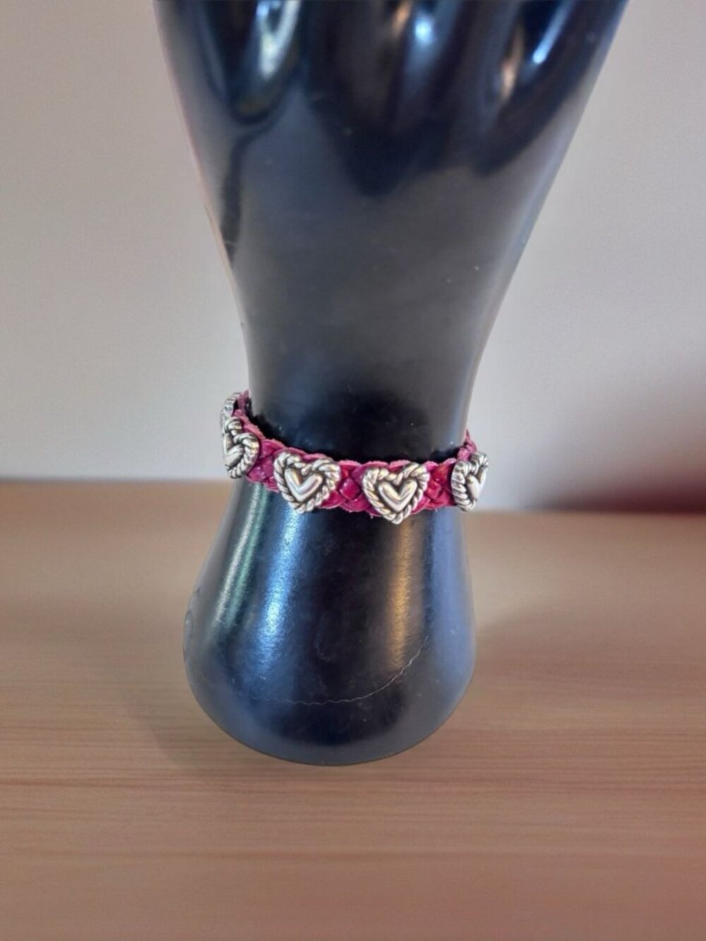 Brighton Roped Heart Braid Bandit Dark Henna Bracelet NWT with tag.